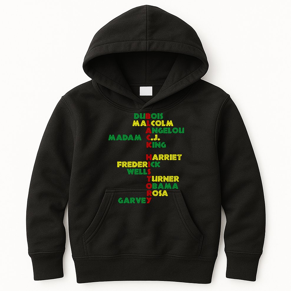 Black History Historic Leaders Proud American Kids Hoodie