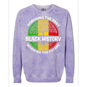 Black History Honoring The Past Colorblast Crewneck Sweatshirt