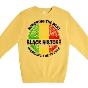 Black History Honoring The Past Premium Crewneck Sweatshirt