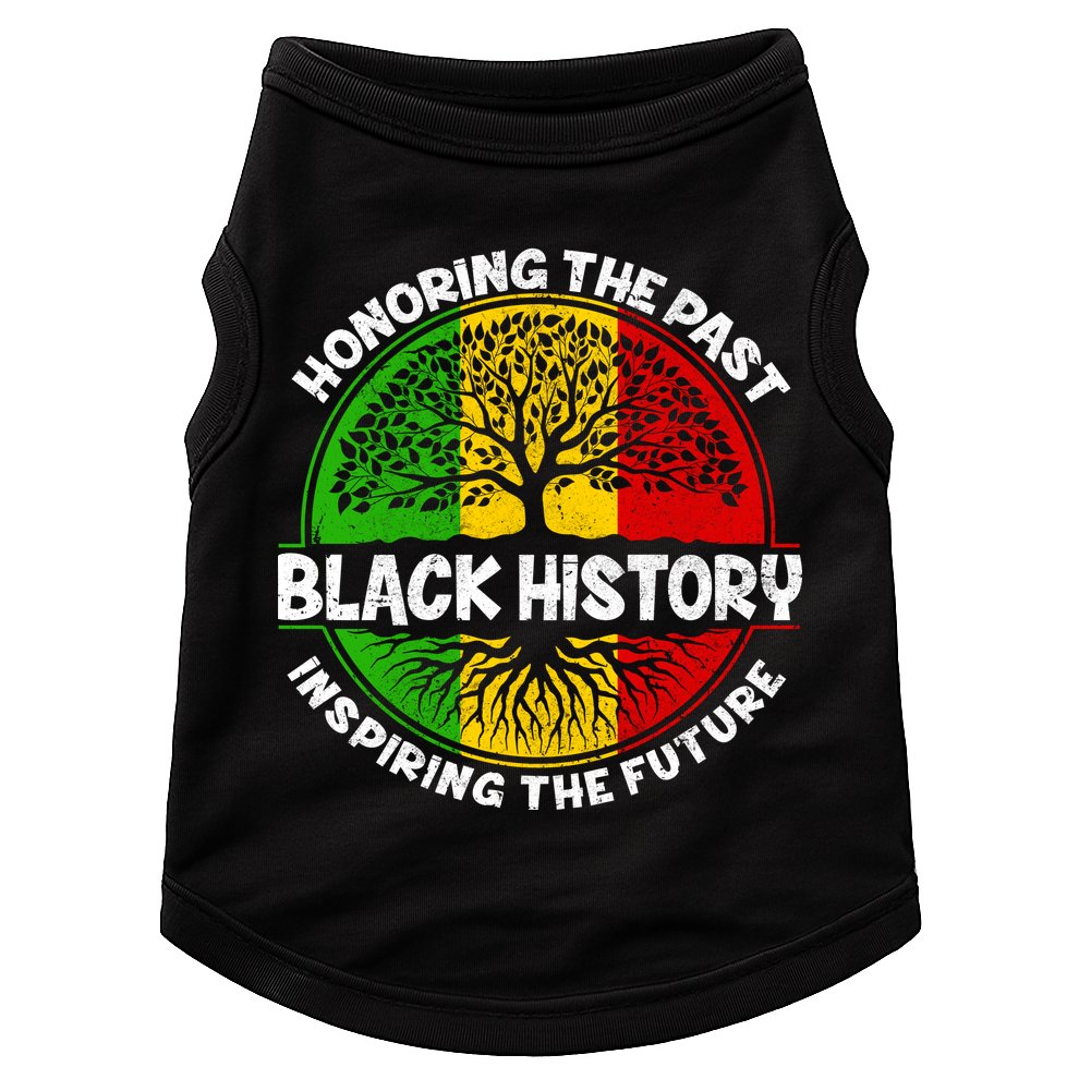 Black History Honoring The Past Doggie Tank