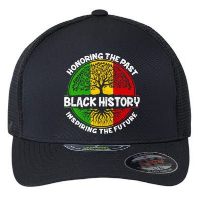 Black History Honoring The Past Flexfit Unipanel Trucker Cap