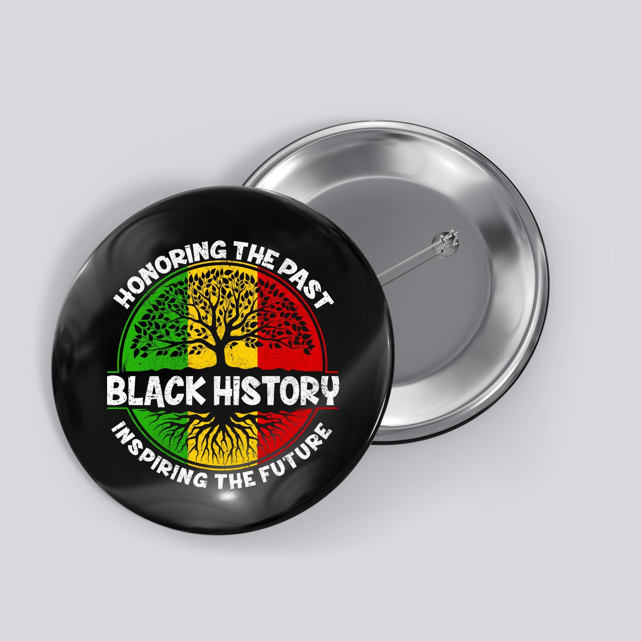 Black History Honoring The Past Button