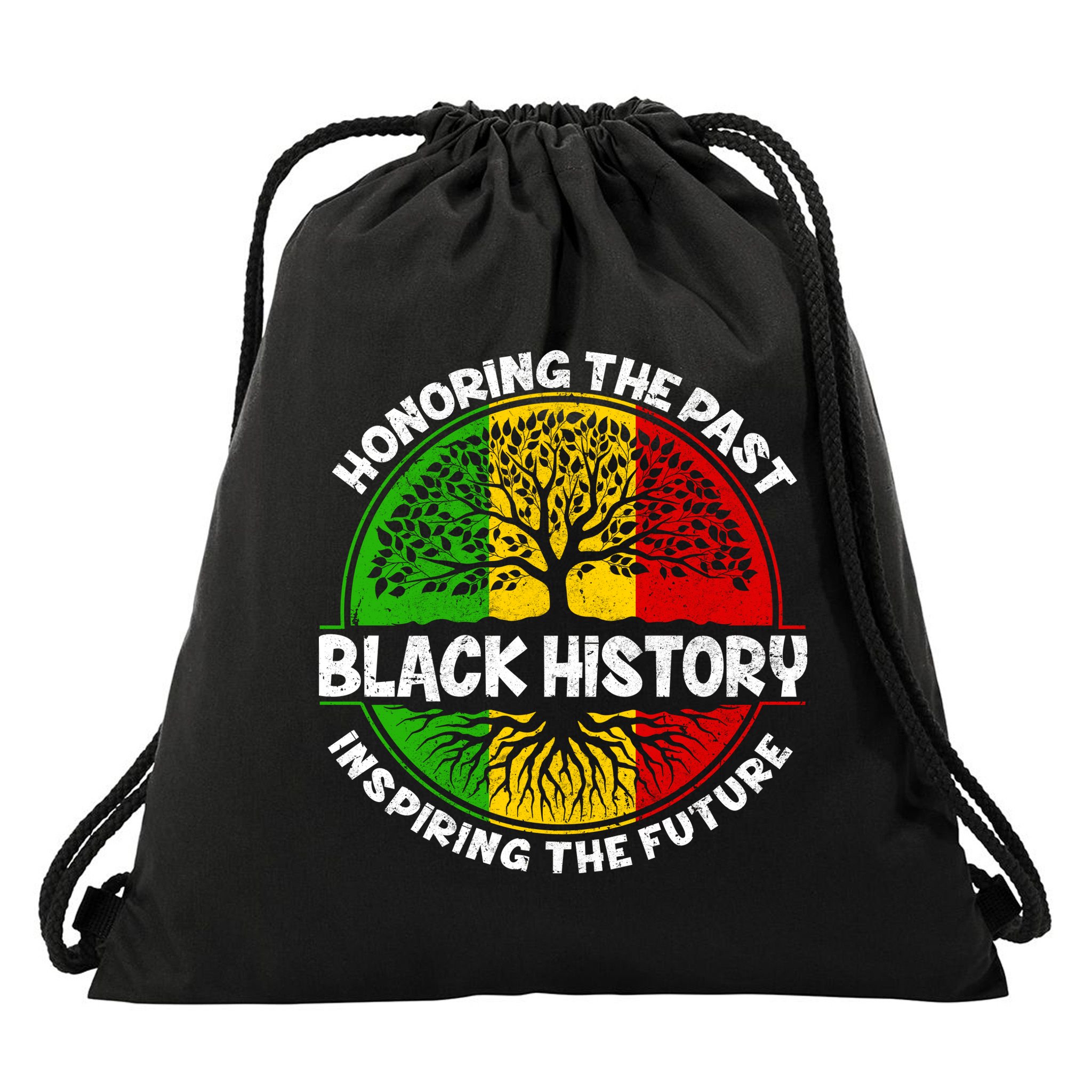Black History Honoring The Past Drawstring Bag