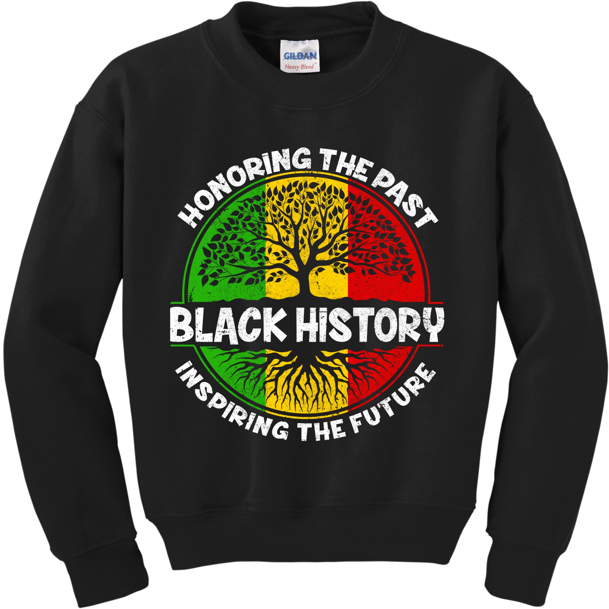 Black History Honoring The Past Kids Sweatshirt