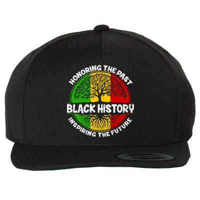 Black History Honoring The Past Wool Snapback Cap