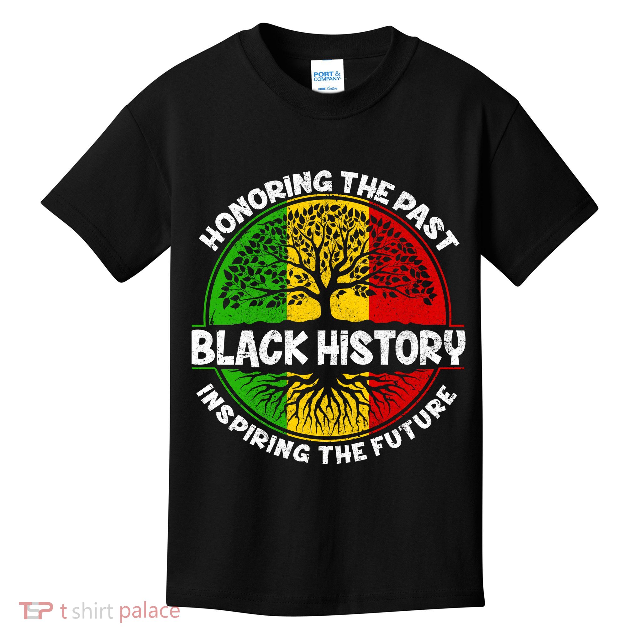 Black History Honoring The Past Kids T-Shirt