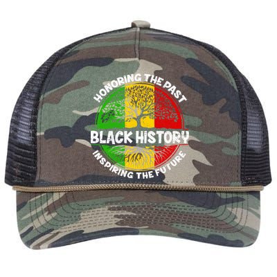 Black History Honoring The Past Retro Rope Trucker Hat Cap