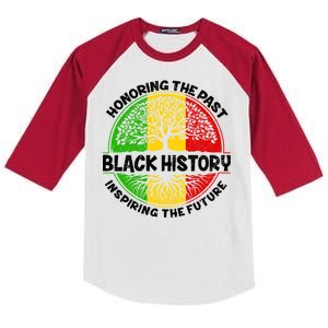 Black History Honoring The Past Kids Colorblock Raglan Jersey