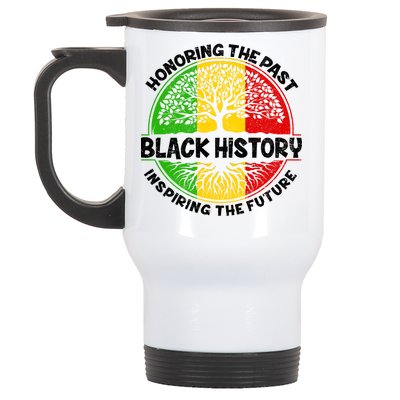 Black History Honoring The Past Stainless Steel Travel Mug