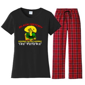 Black History Honoring The Past Inspiring The Future Women's Flannel Pajama Set