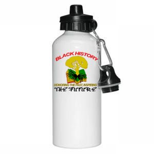 Black History Honoring The Past Inspiring The Future Aluminum Water Bottle 