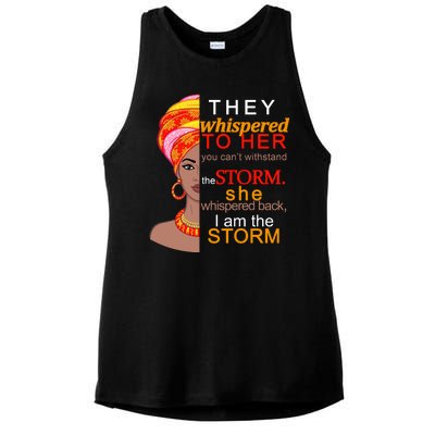 Black History I Am The Storm  Ladies PosiCharge Tri-Blend Wicking Tank