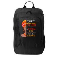 Black History I Am The Storm  City Backpack