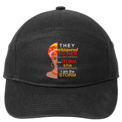 Black History I Am The Storm  7-Panel Snapback Hat