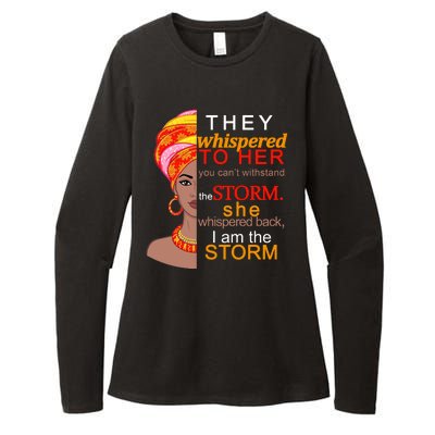 Black History I Am The Storm  Womens CVC Long Sleeve Shirt