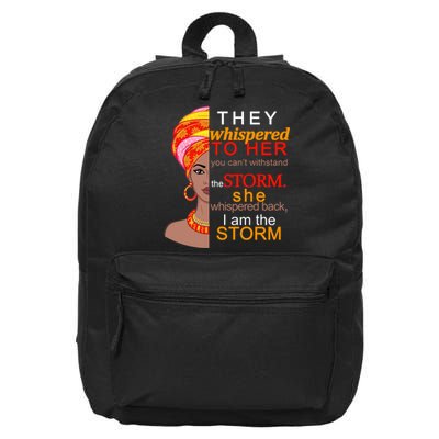 Black History I Am The Storm  16 in Basic Backpack