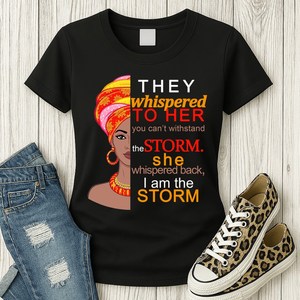 Black History I Am The Storm  Womens T-Shirt