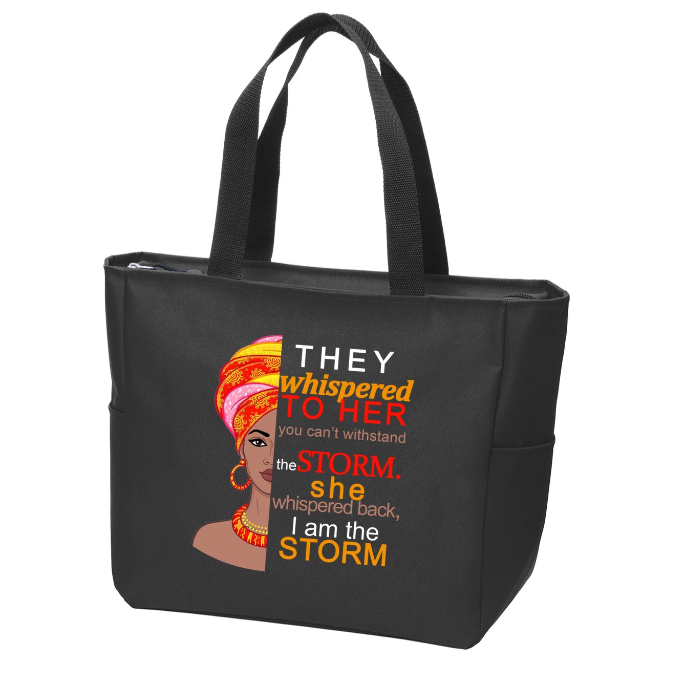 Black History I Am The Storm  Zip Tote Bag