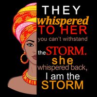 Black History I Am The Storm  Zip Tote Bag