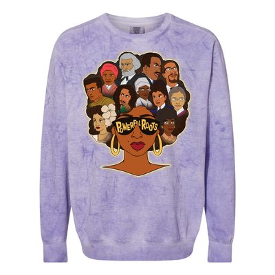 Black History I Love My Powerful Roots Colorblast Crewneck Sweatshirt