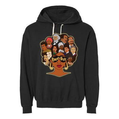 Black History I Love My Powerful Roots Garment-Dyed Fleece Hoodie