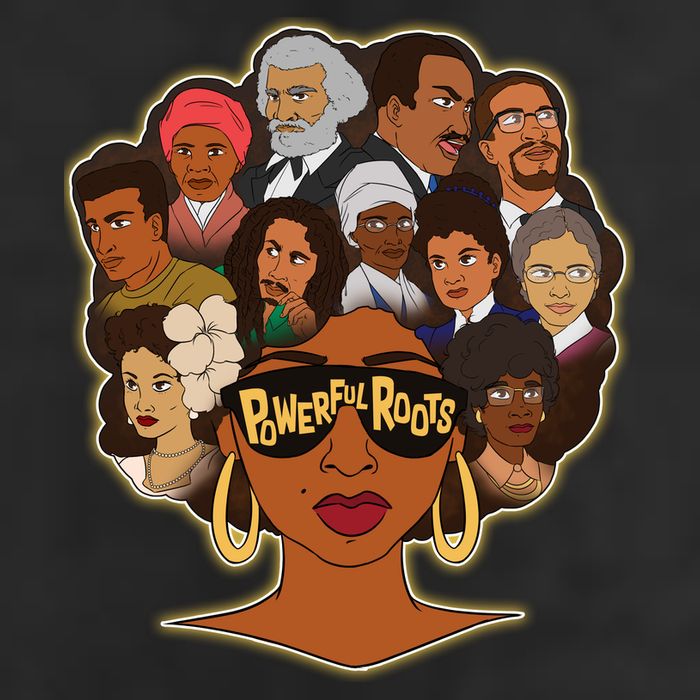 Black History I Love My Powerful Roots Adult Drive Performance Visor
