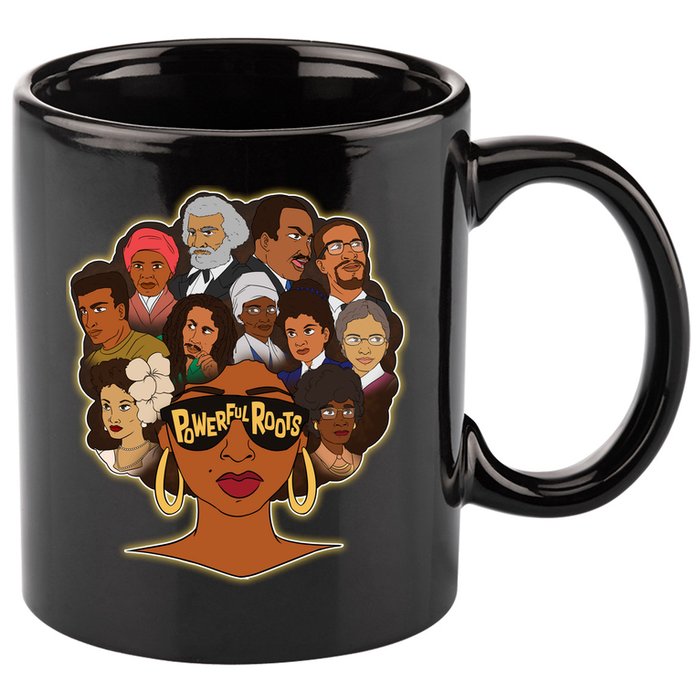 Black History I Love My Powerful Roots 11oz C Handle Ceramic Mug