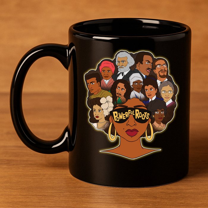 Black History I Love My Powerful Roots 11oz C Handle Ceramic Mug
