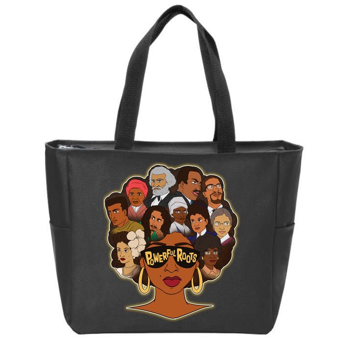 Black History I Love My Powerful Roots Zip Tote Bag