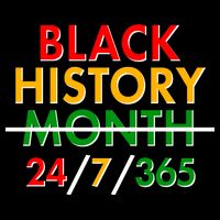 Black History Is 24/7/365 More Than A Month Button