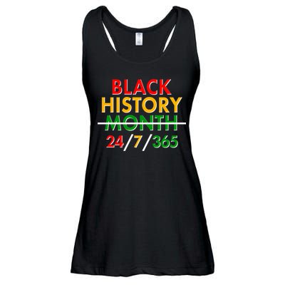 Black History Is 24/7/365 More Than A Month Ladies Essential Flowy Tank