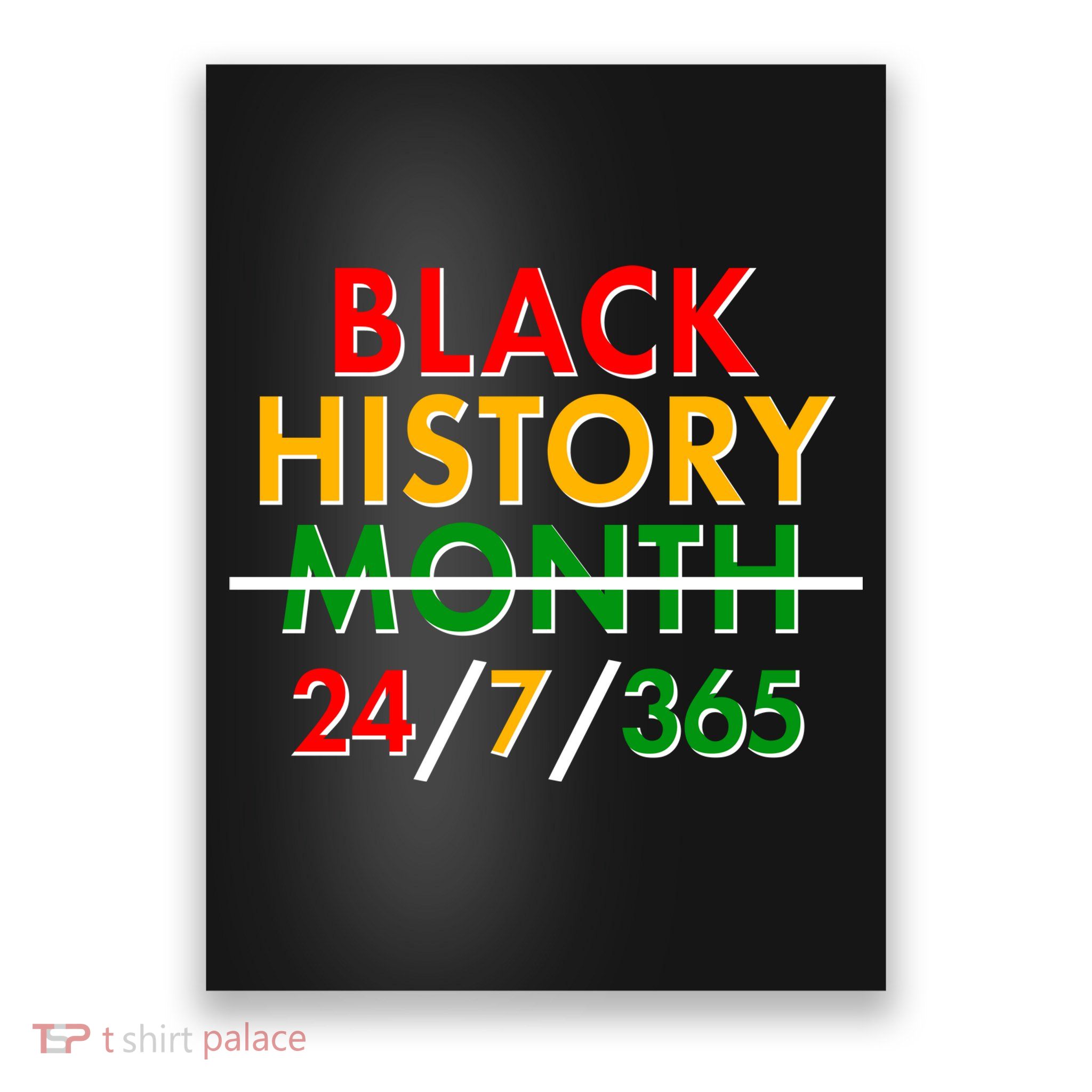 Black History Is 24/7/365 More Than A Month Poster