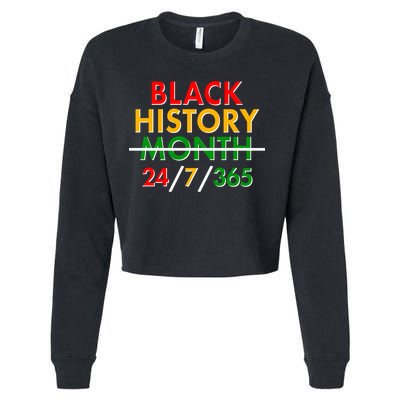 Black History Is 24/7/365 More Than A Month Cropped Pullover Crew
