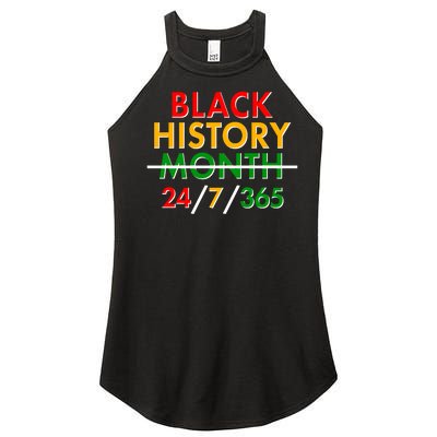 Black History Is 24/7/365 More Than A Month Women’s Perfect Tri Rocker Tank