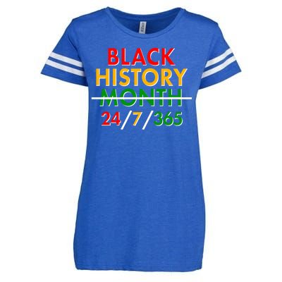 Black History Is 24/7/365 More Than A Month Enza Ladies Jersey Football T-Shirt