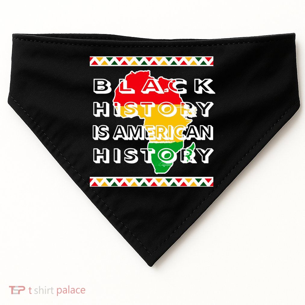 Black History Is American History USA-Made Doggie Bandana