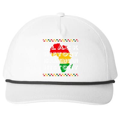 Black History Is American History Snapback Five-Panel Rope Hat