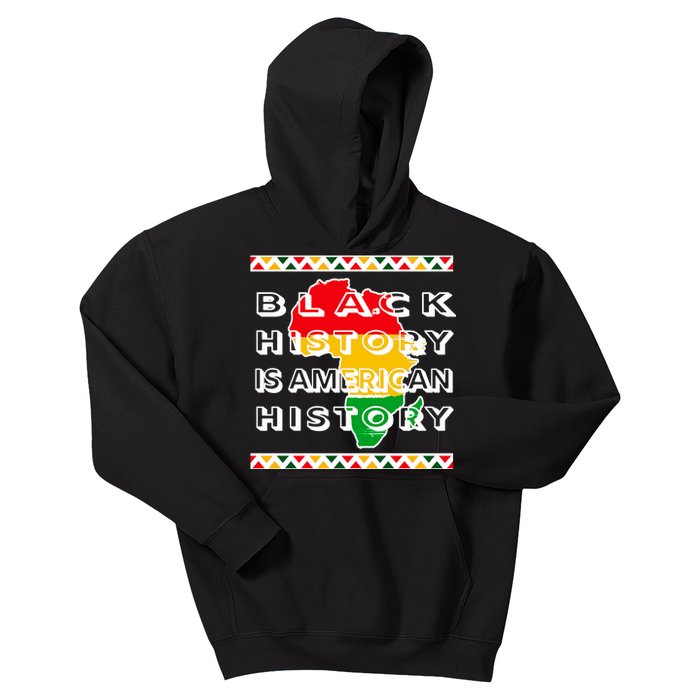 Black History Is American History Kids Hoodie