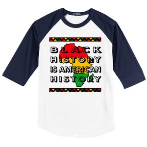 Black History Is American History Baseball Sleeve Shirt