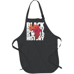 Black History Is World History Full-Length Apron With Pockets