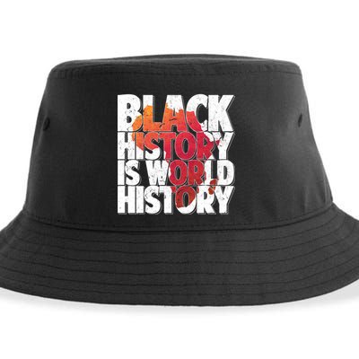 Black History Is World History Sustainable Bucket Hat