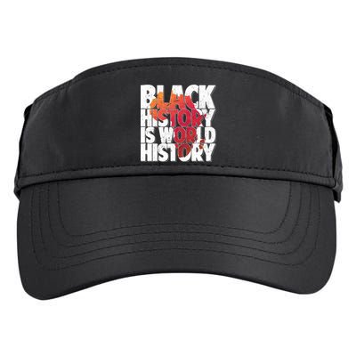 Black History Is World History Adult Drive Performance Visor