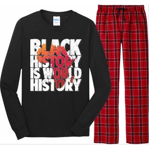 Black History Is World History Long Sleeve Pajama Set