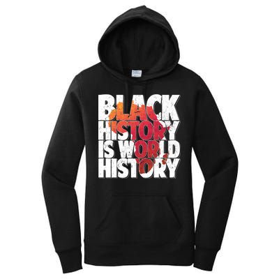 Black History Is World History Women's Pullover Hoodie