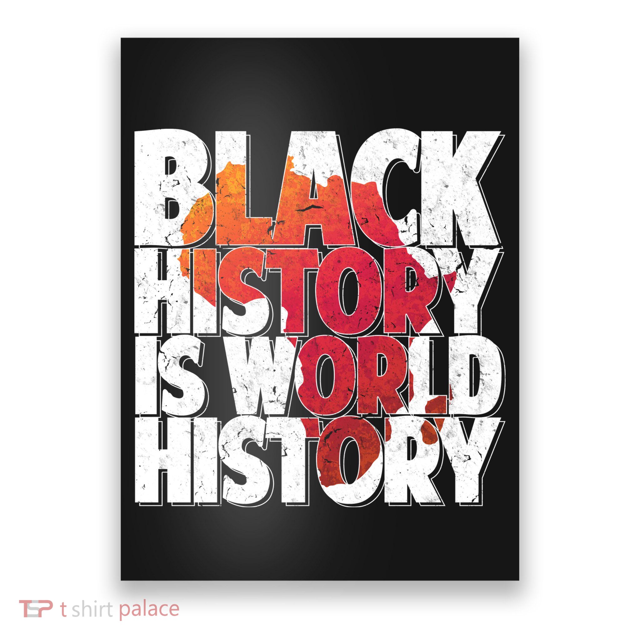 Black History Is World History Poster