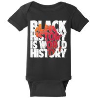 Black History Is World History Baby Bodysuit