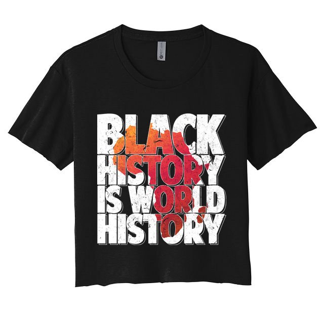 Black History Is World History Crop Top
