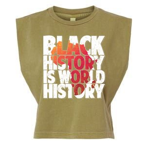 Black History Is World History Garment-Dyed Women's Muscle Tee