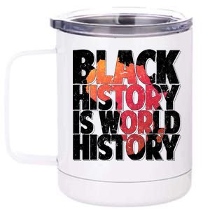 Black History Is World History 12 oz Stainless Steel Tumbler Cup