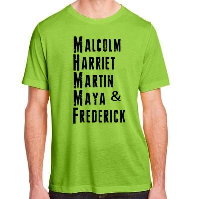 Black History Malcolm Harriet Martin Maya & Frederick  Adult ChromaSoft Performance T-Shirt